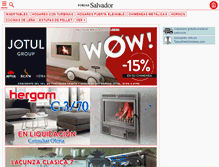 Tablet Screenshot of forjas-salvador.com